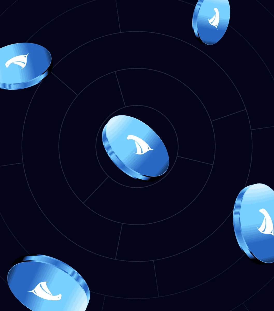 Floating coins