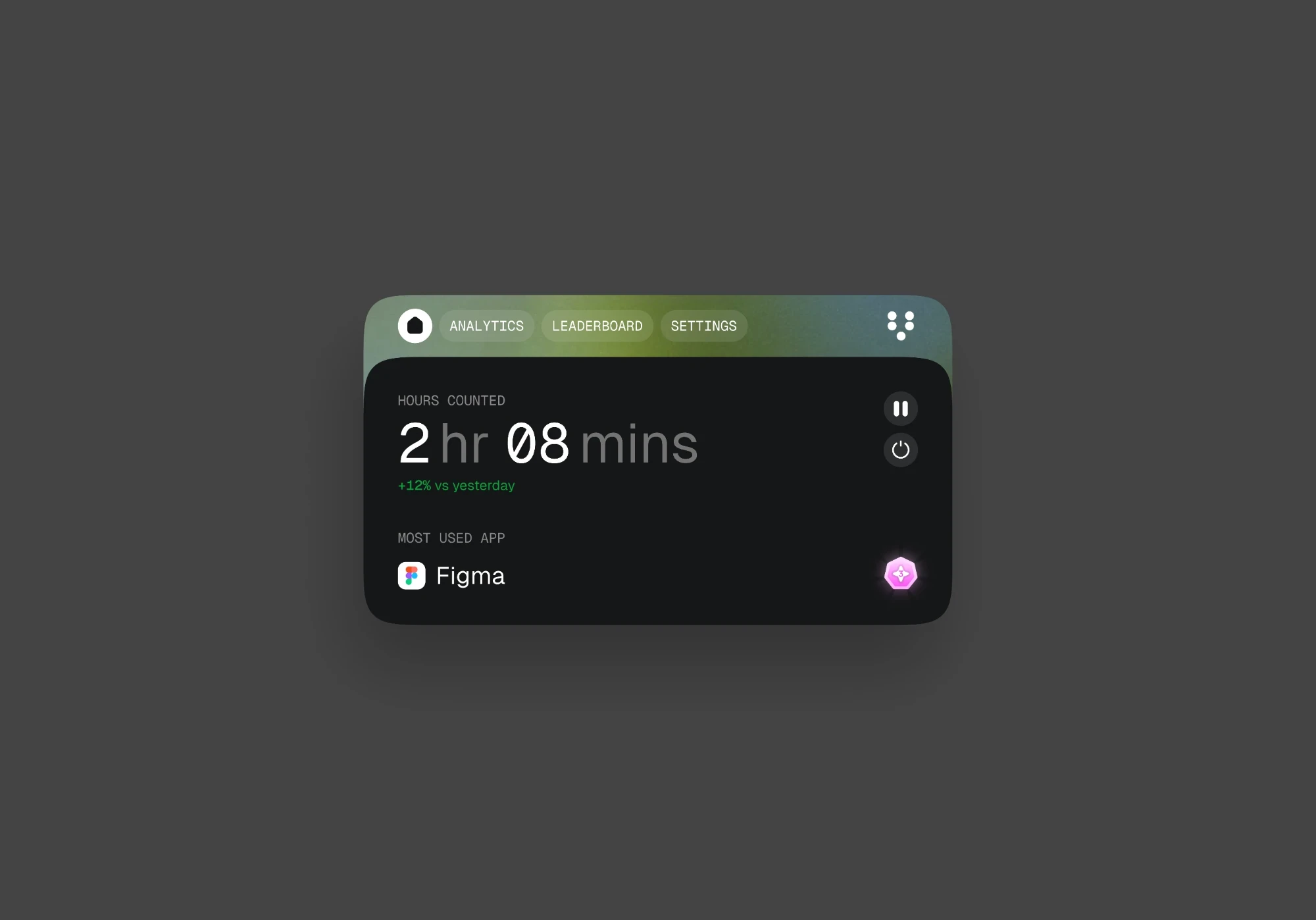 Focus timer widget