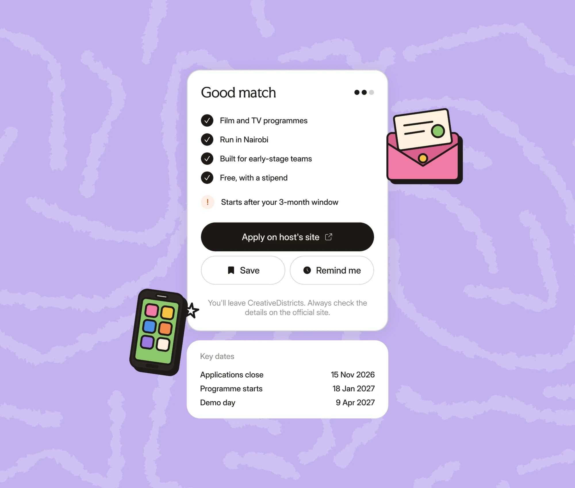 Good match card