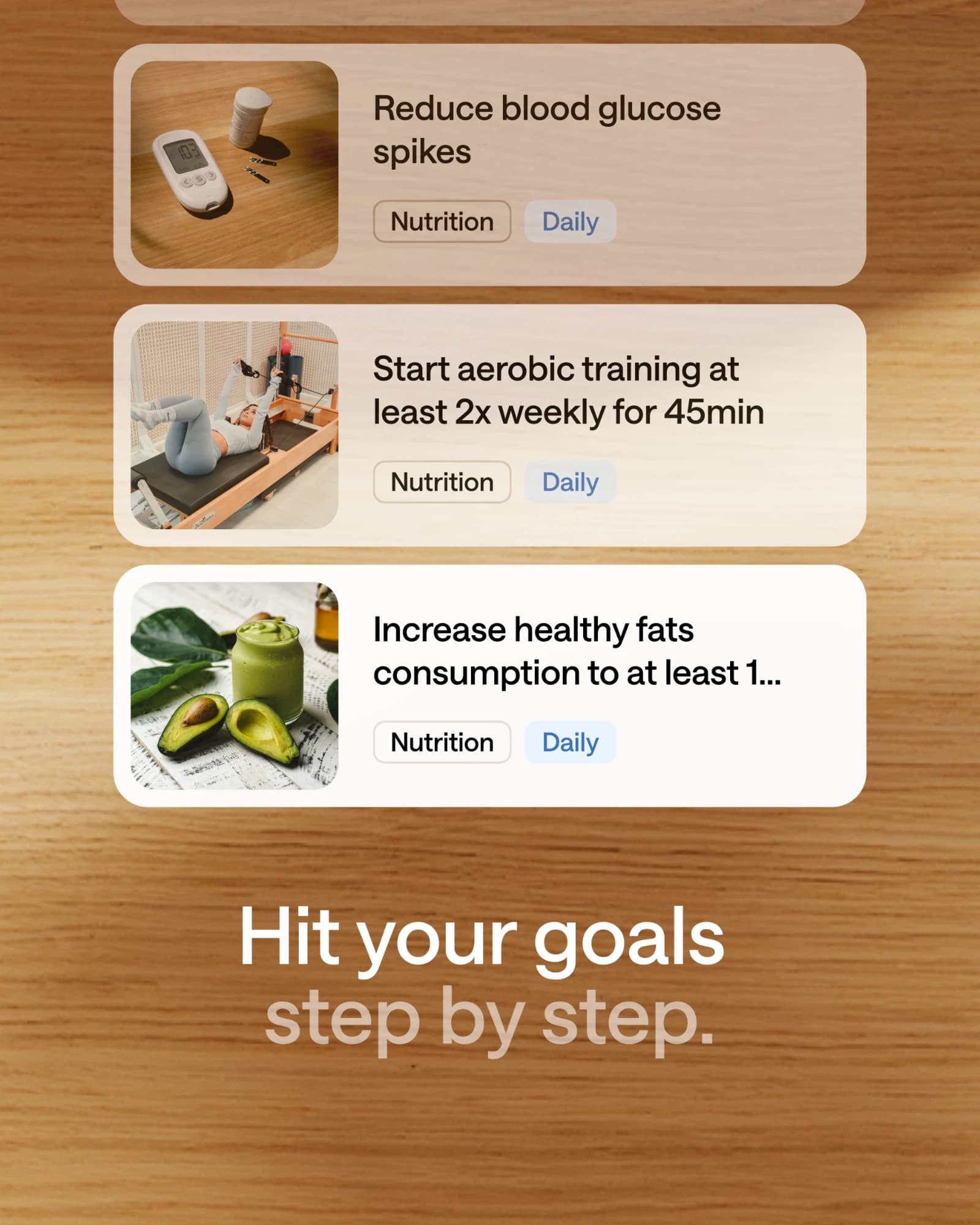 Health goals checklist
