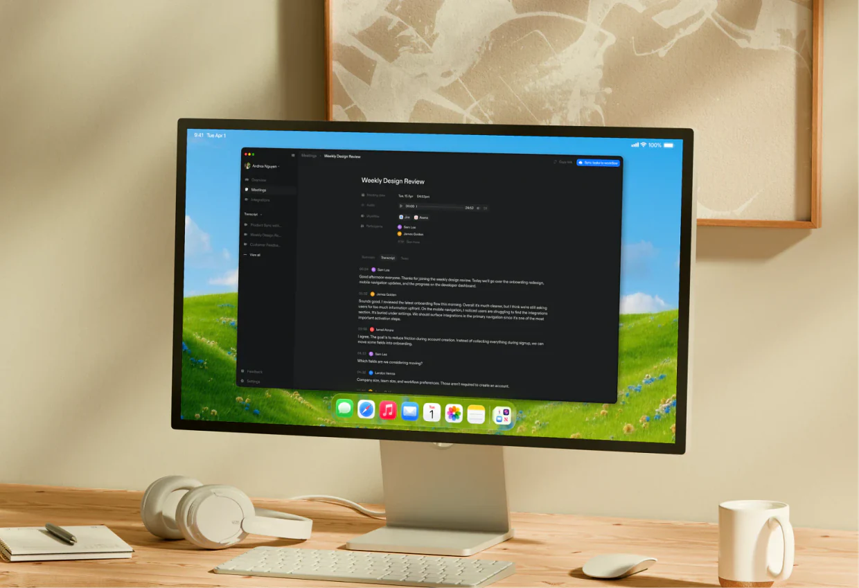 Verbels: Create actionable meeting tasks